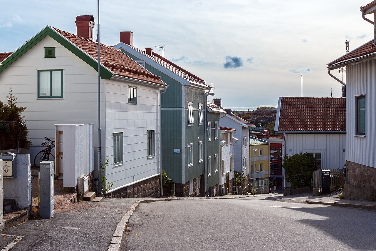 Houses at Norra Kvarngatan in Lysekil